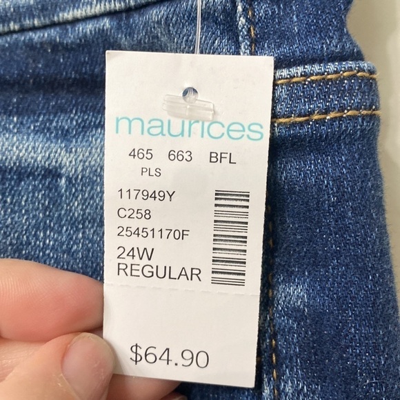 KanCan for Maurices high rise skinny distressed jeans size 24 X29. NWT - Picture 5 of 12